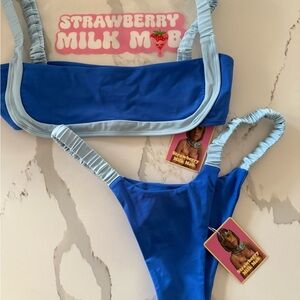 Blue Bikini Set Medium - Strawberry Milk Mob